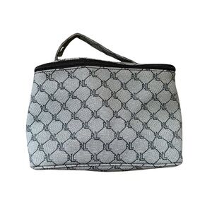 Lauren Ralph Lauren Black And Gray Cosmetic Bag